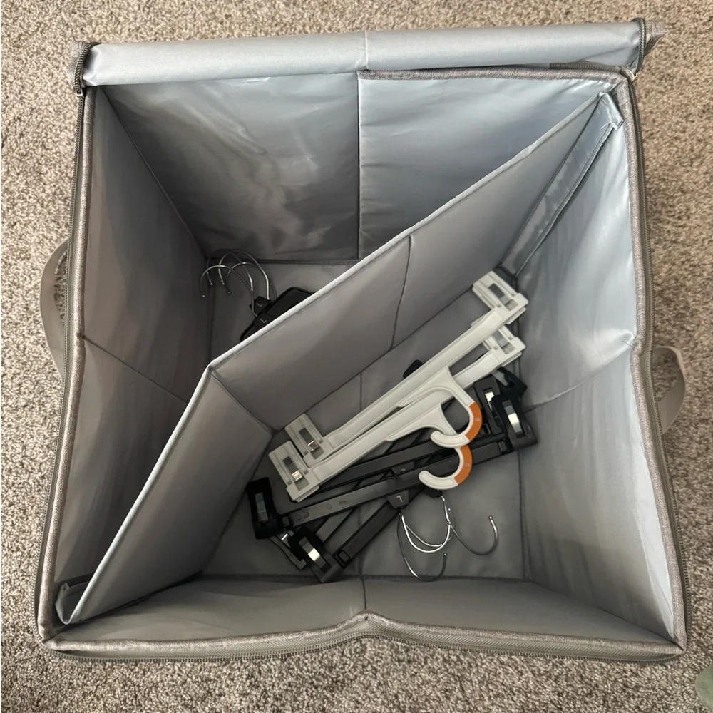 Gray Storage Organizer for hangers